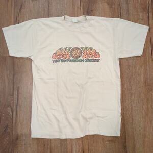 VTG Tibetan Freedom Concert Adult Medium Shirt Radiohead U2 Single Stitch 90s